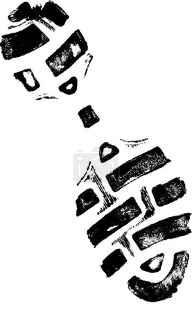 Ilustración de Zapato izquierdo aisladoImprimir 2 - Vector altamente detallado de un sho caminando - Imagen libre de derechos