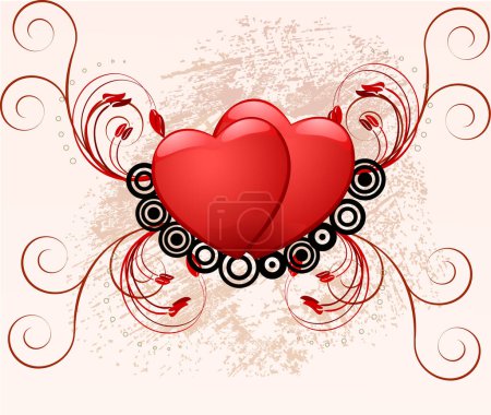 Illustration for Romantic background, vector illustration - Royalty Free Image