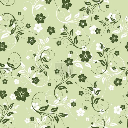 Illustration for Floral seamless background for yours design usage - Royalty Free Image