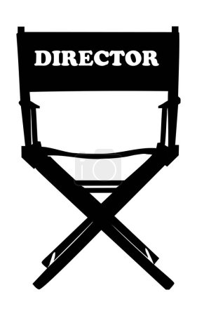 Ilustración de Una silla de cine Director - Imagen libre de derechos