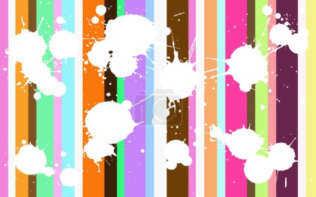 Illustration for Funcy Background with white splats over the top - Royalty Free Image