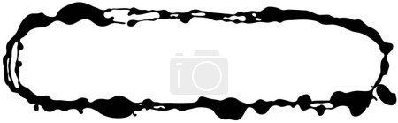 Ilustración de Marco vectorial de trazos de tinta en blanco y negro - Imagen libre de derechos