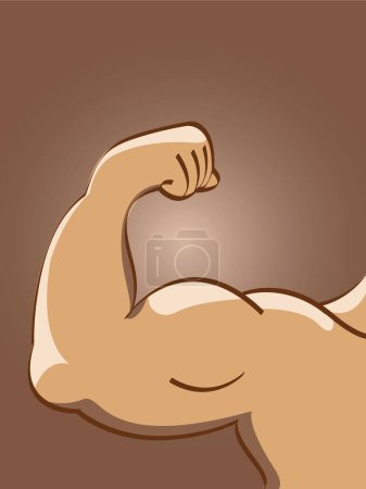 Ilustración de Vector ilustración de hombre musculoso - Imagen libre de derechos