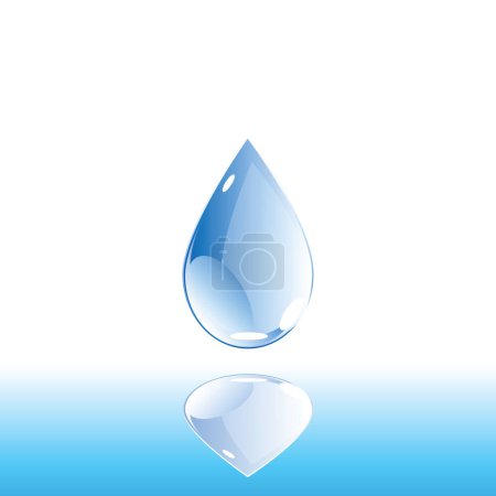 Ilustración de Ilustración gota de agua. Vector. - Imagen libre de derechos
