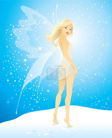 Téléchargez les illustrations : Jolie fille avec des ailes de papillon - en licence libre de droit