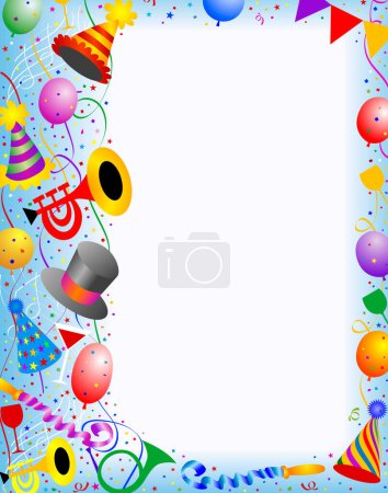Illustration for Party frame image - vector illustration - Royalty Free Image