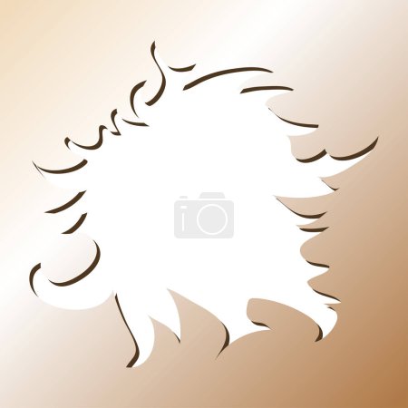 Illustration for Ripped paper sheet with negative space to insert text - Royalty Free Image