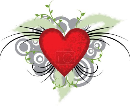 Illustration for Valentine background, vector illustration - Royalty Free Image