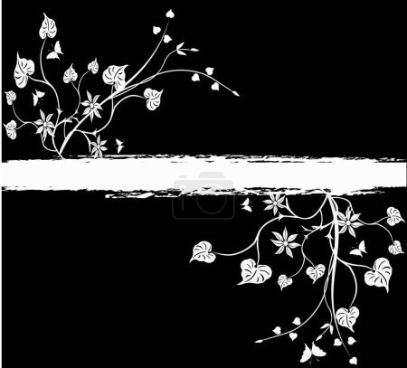 Ilustración de Fondo floral abstracto, arte, - ilustración vectorial - Imagen libre de derechos