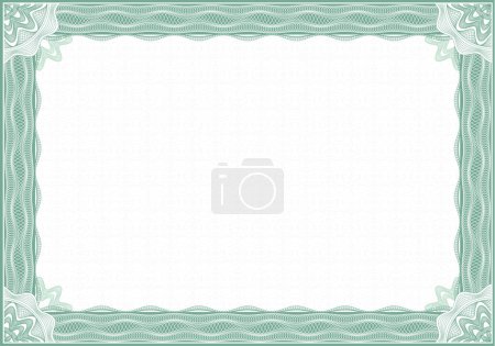 Classic guilloche border for diploma or certificate / A4 / Layers are separated!