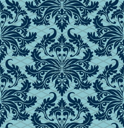 Illustration for Seamless background from a floral ornament, Fashionable modern wallpaper or textile - Royalty Free Image