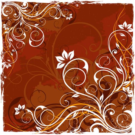 Ilustración de Imagen de fondo floral - ilustración vectorial - Imagen libre de derechos