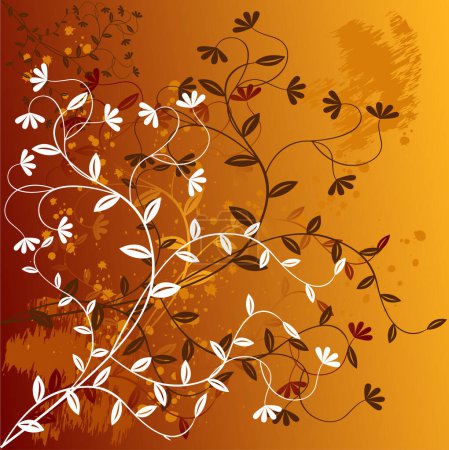 Illustration for Floral Backgrounds - vector image - vector illustration - Royalty Free Image