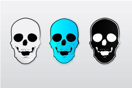 Illustration for Skulls vector - eps 8 file - Royalty Free Image