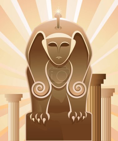 Illustration for Sphinx image - vector illustration - Royalty Free Image
