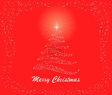 Illustration for Christmas abstract Background - vector - Royalty Free Image