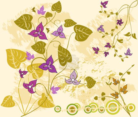 Illustration for Floral Background - vector illustration - Royalty Free Image