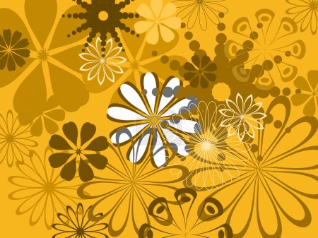 Téléchargez les illustrations : Illustration vectorielle abstraite colorée de motif de fleur - en licence libre de droit