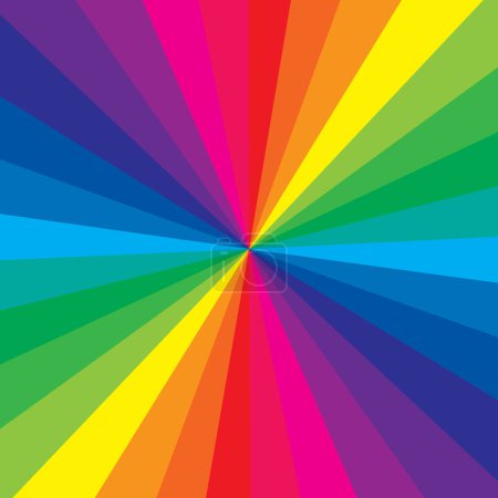 Ilustración de El color del arco iris hace un fondo muy colorido - Imagen libre de derechos