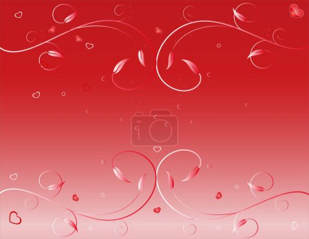 Illustration for Illustration of Valentines LOVE background image - vector illustration - Royalty Free Image