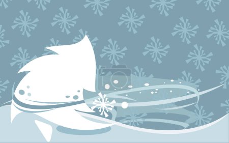 Ilustración de Imagen de la tarjeta de Navidad Vwctor - ilustración vectorial - Imagen libre de derechos