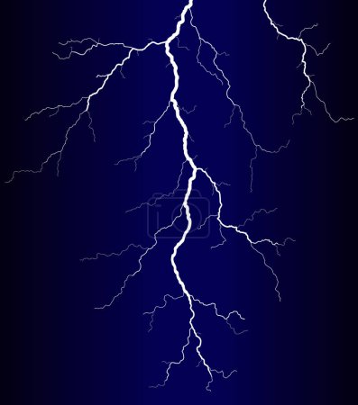 Illustration for Vector illustration of a lightning bolt - Royalty Free Image