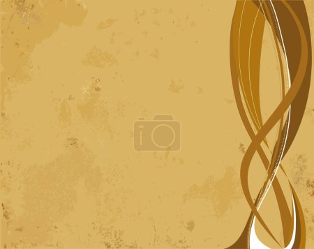 Illustration for Old paper with design, vector illustration - Royalty Free Image