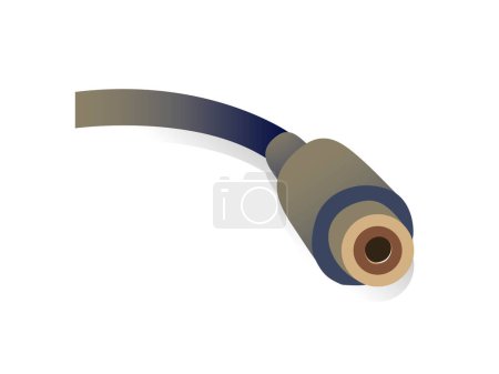 Illustration for Usb cable on isolated backgroun - Royalty Free Image