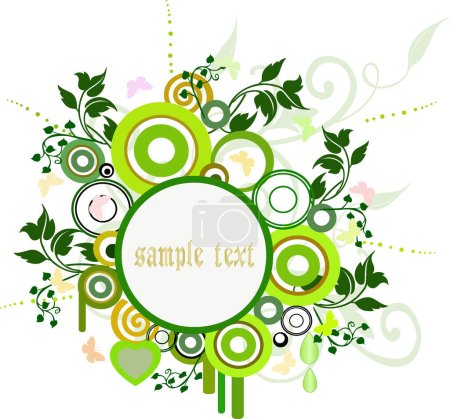 Ilustración de Fondo floral - imagen vectorial - ilustración en color - Imagen libre de derechos