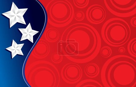 Illustration for Patriotic Background, perfect for an invitation or card! - Royalty Free Image