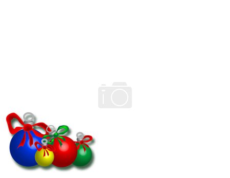 Illustration for Multi-colored balls with ribbons - Royalty Free Image