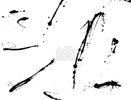 Illustration for Vector illustration of ink splats for use as design aides - Royalty Free Image