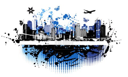 Illustration for Cityscape background, urban art - Royalty Free Image
