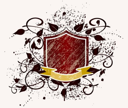 Illustration for Grunge Armory vintage emblem - Royalty Free Image