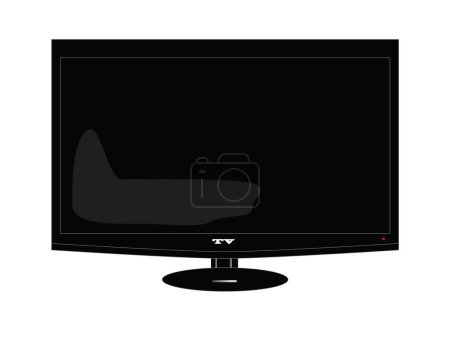 Illustration for A vector representing a TV - Royalty Free Image