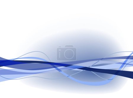 Ilustración de Ilustración vectorial de cintas azules enredadas juntas - Imagen libre de derechos