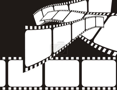 Illustration for Film background in vector file, very easy to edit - Royalty Free Image