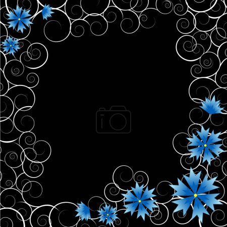 Illustration for Abstract floral background, element for design. - Royalty Free Image