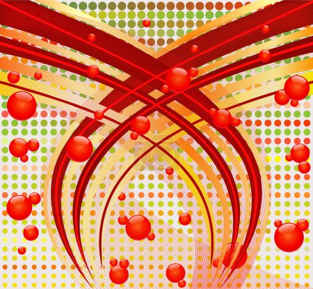 Illustration for Abstract  art  background  vector - Royalty Free Image