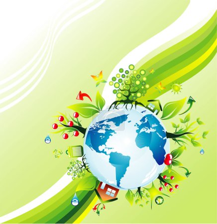 Illustration for Abstract Environmental Earth concept background - Royalty Free Image