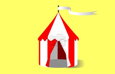 Illustration for Circus Tent Illustration image - color illustration - Royalty Free Image