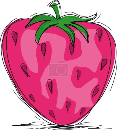 Illustration for Strawberry icons, vector illustration - Royalty Free Image