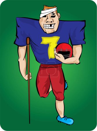 Illustration for Sport injury image - color illustration - Royalty Free Image