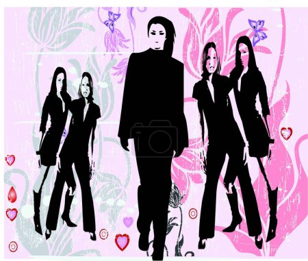Ilustración de Imagen de ilustración de vectores de moda - ilustración en color - Imagen libre de derechos