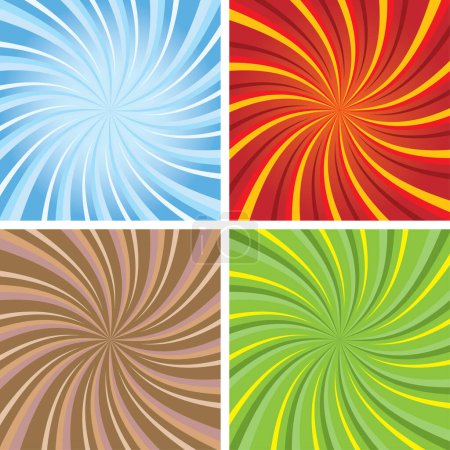 Suqare swirls. image - color illustration