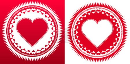 Téléchargez les illustrations : Love Seal, composé de divers motifs de coeur brisé - en licence libre de droit