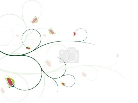Illustration for Floral background.  More backgrounds in my portfolio. - Royalty Free Image