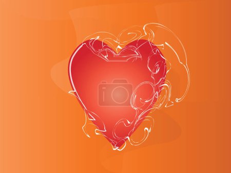 Ilustración de Un vector que representa el corazón de San Valentín - Imagen libre de derechos