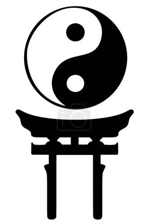 Téléchargez les illustrations : Image de symboles religieux shintoïstes - illustration en couleur - en licence libre de droit