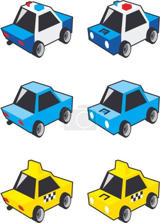 Illustration for Yellow cab image - color illustration - Royalty Free Image
